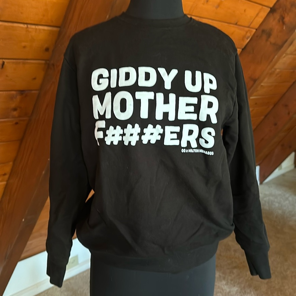 Giddy Up limited terry sweatshirt by Milton Menasco 🐎